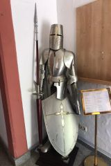 Eine ausgestellte Ritterrstung