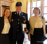 v.li. Adis Tochter Sandra Lietzow, Adi Schmer