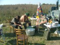 Our field kitchen in the morning