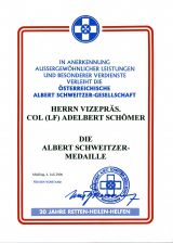 Albert Schweitzer Medaille