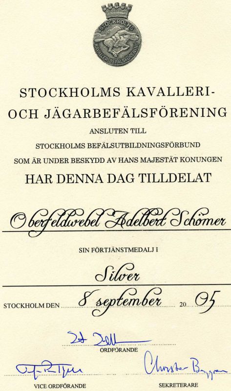 sin-foertjaenstmedalji-in-silver