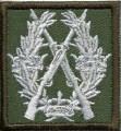 Swedish Rifle Badge in SILVER cloth