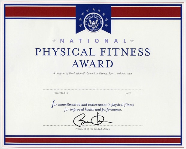 national-physical-fitnes-award-document