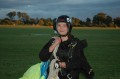 Gluecklicher Erstspringerin Astrid