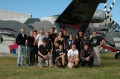 Gruppenbild vor der Skyvan SC 7