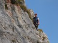 Felswandquerung mit Toni