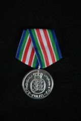 Danish Police Meritorious Service Medal in Silver