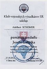 Slowakei-Jozef Gabcik Medaille