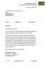 Glckwunschschreiben vom Landtagsabgeordneten