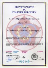 Brevet Sportif du Policier Europeen