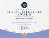 Presidential Active Lifestyle Award Document