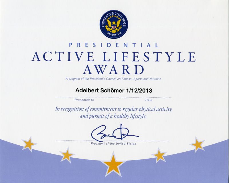 presidential-active-lifestyle-award-document