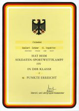 Urkunde Soldatensportwettkampf 1979