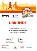 Teilnahme am Tag des Deutschen Sportabzeichens 