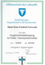 Unfalluntersuchungsfachkraft fr Flugunflle