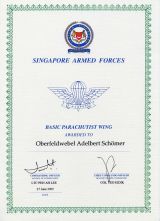 Singapore Armed Forces Basic Parachutist Wing