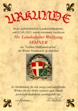 Das goldene Verdienstabzeichen 