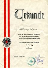 Ehrenzeichen der ABN in GOLD