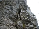 Abseilen mit dem Rucksack 