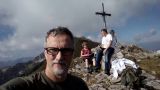 Auf dem Gipfel des Wildalpjochs (1720m)